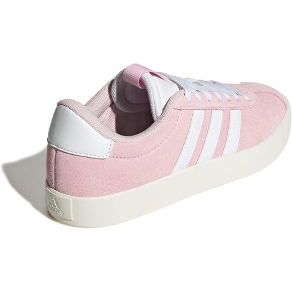 NWT adidas Women's Vl Court 3.0 Sneaker, Clear Pink/White/Off White, 8 - Picture 7 of 7